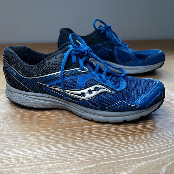 Saucony Other - Saucony Mens Cohesion 10 Blue/Black Running Athletic Shoes Sneakers Size 11.5